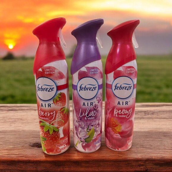 Febreze Other - Febreze Odor-Eliminating Air Freshener Berry & Bramble, Lilac, Peony 8.8 oz